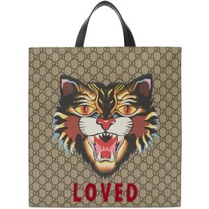 Gucci “Angry Cat” Loved Tote